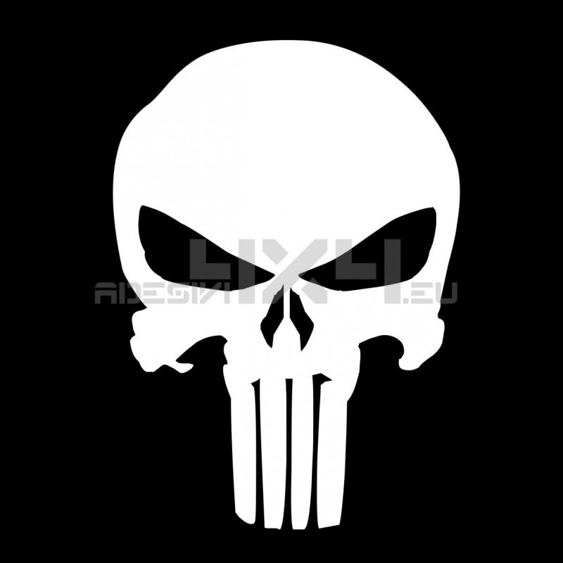 Adesivo Teschio THE PUNISHER
