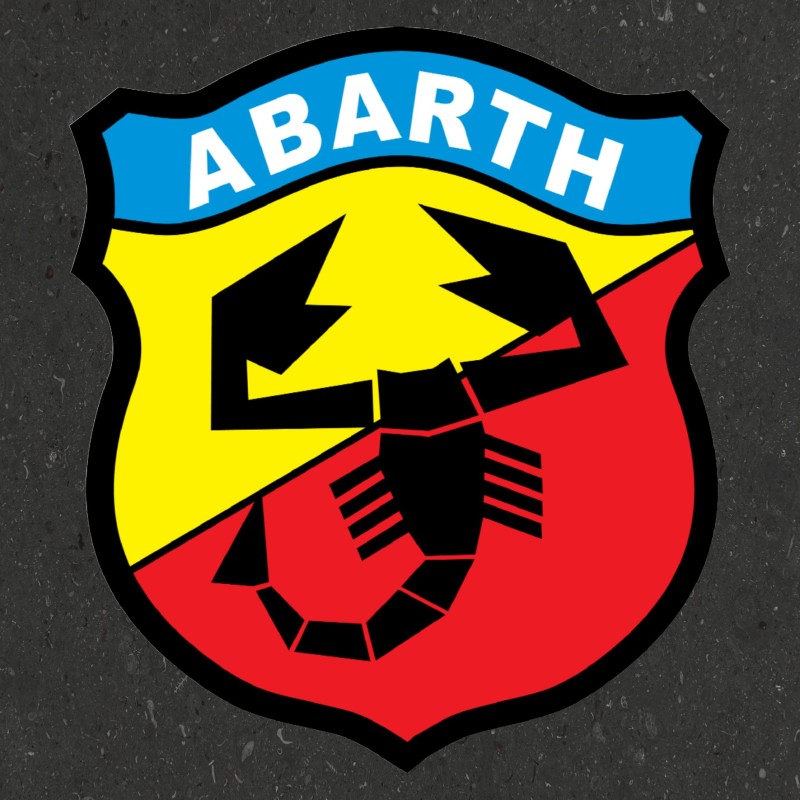 Adesivo abarth nero