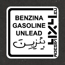 Adesivo carburante Benzina...