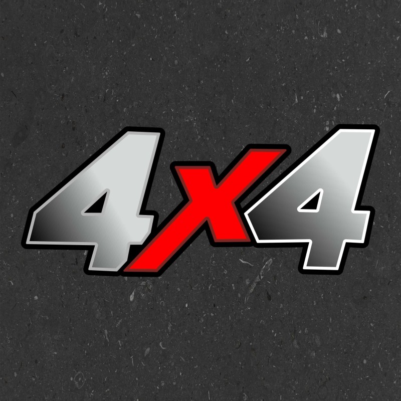 Adesivo 4x4 V2 stampato