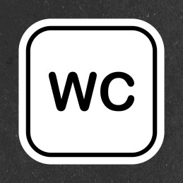 Adesivo WC bagno...
