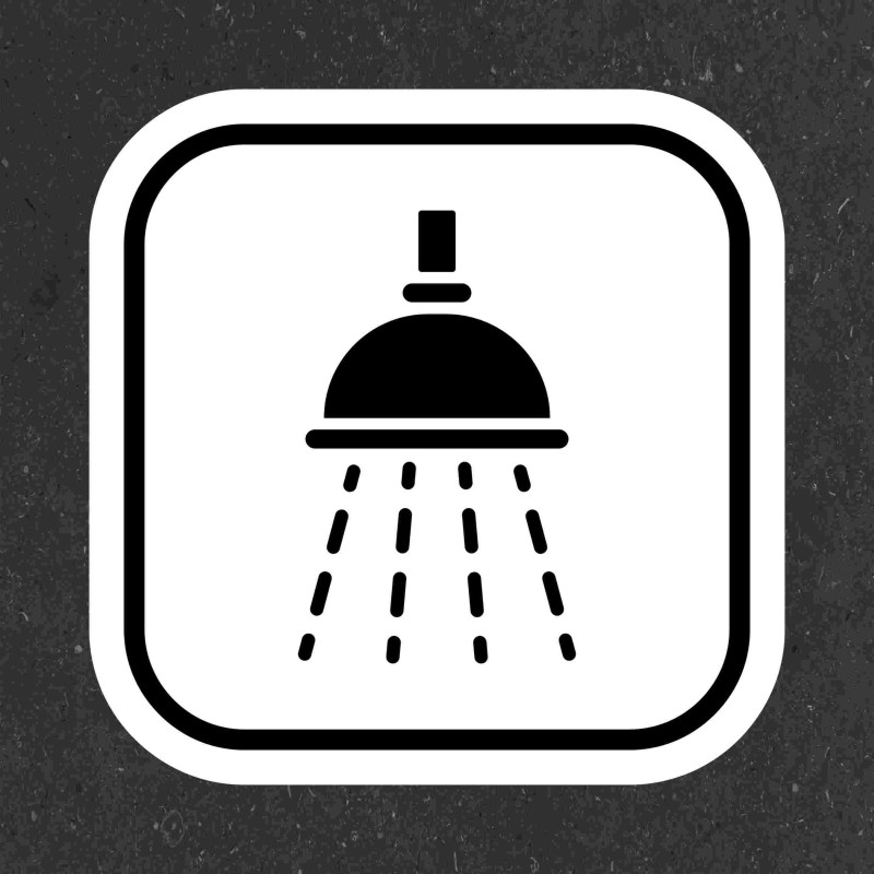 Adesivo WC bagno segnaletica stampato