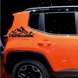 Adesivo JEEP renegade montagne v2