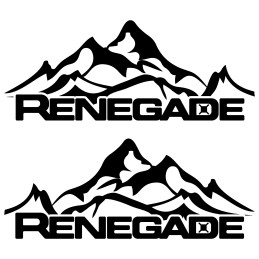 Adesivo JEEP renegade montagne v2