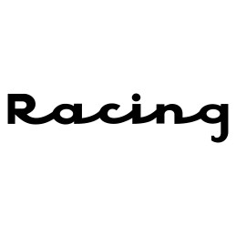 Adesivo scritta racing v6