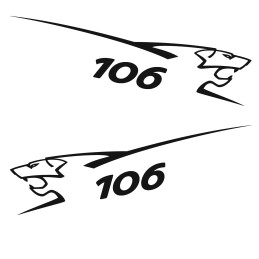 Adesivo Peugeot lion 106