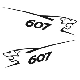 Adesivo Peugeot lion 607