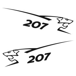 Adesivo Peugeot lion 207