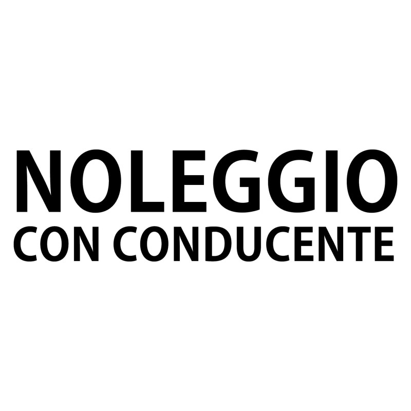 Adesivo NOLEGGIO CON CONDUCENTE