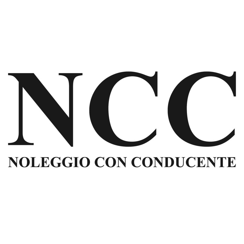 Adesivo NCC noleggio con conducente v2