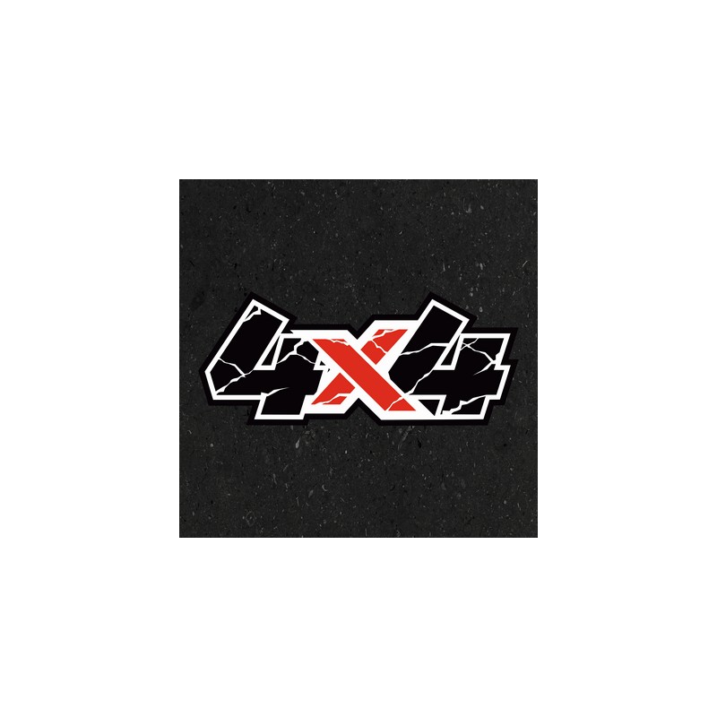 Adesivo 4x4 V6 stampato