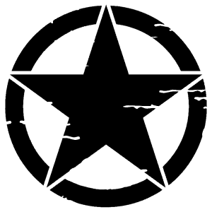 Adesivo stella US ARMY...