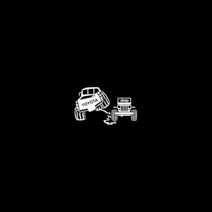 Adesivo toyota vs jeep v2