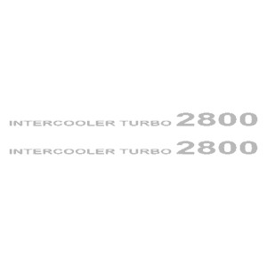 Adesivo  intercooler turbo 2800