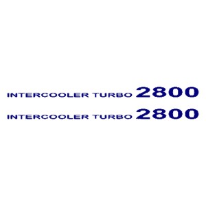Adesivo  intercooler turbo 2800