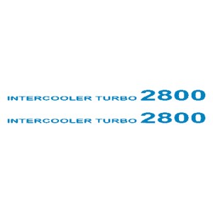 Adesivo  intercooler turbo 2800