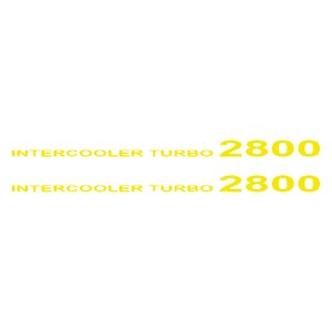 Adesivo  intercooler turbo 2800