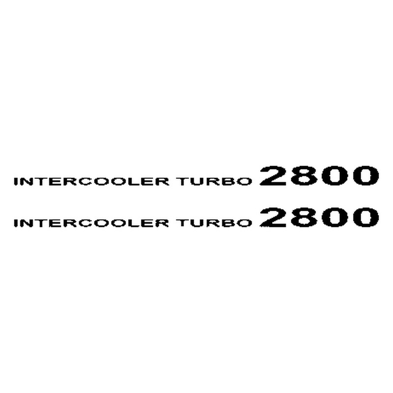 Adesivo  intercooler turbo 2800