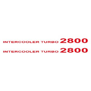 Adesivo  intercooler turbo 2800