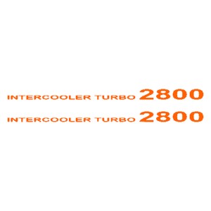 Adesivo  intercooler turbo 2800