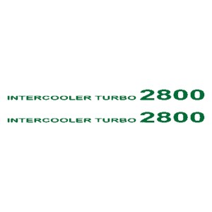 Adesivo  intercooler turbo 2800
