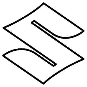 Adesivo logo SUZUKI contorno