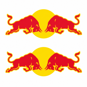 Coppia adesivi red bull...