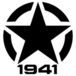 Adesivo stella US ARMY 1941 v3
