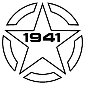 Adesivo stella US ARMY 1941...