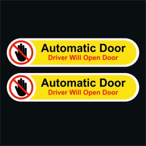 Coppia adesivi AUTOMATIC DOOR