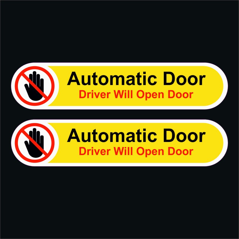 Coppia adesivi AUTOMATIC DOOR