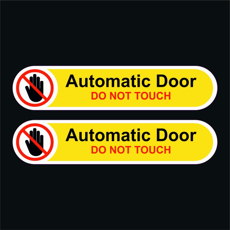 Coppia adesivi AUTOMATIC DOOR
