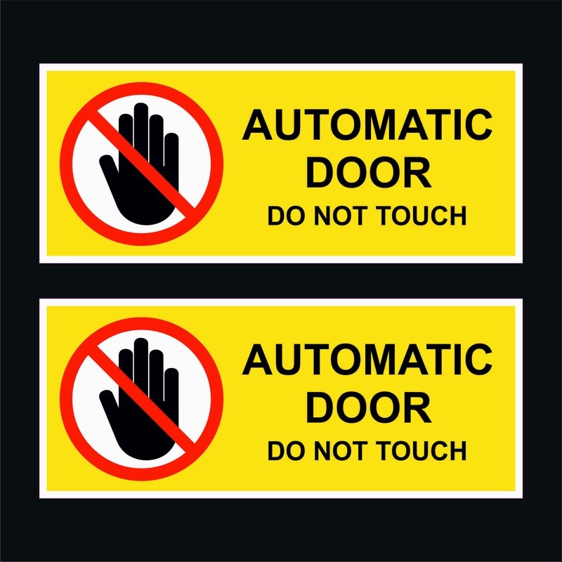 Coppia adesivi AUTOMATIC DOOR