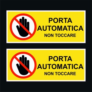 Coppia adesivi PORTA...