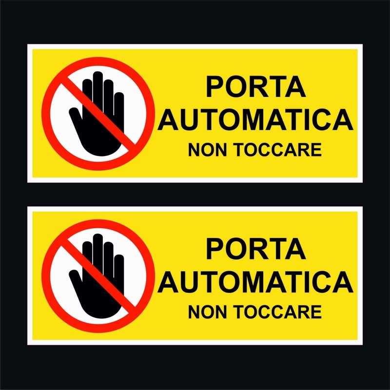 Coppia adesivi PORTA AUTOMATICA