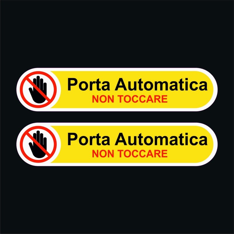 Coppia adesivi PORTA AUTOMATICA