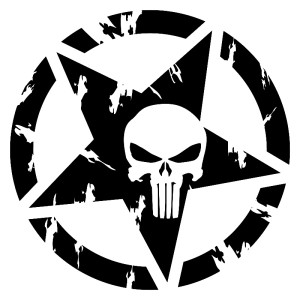 Adesivo stella consumata...