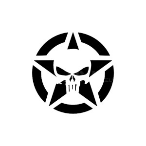Adesivo stella us army -...