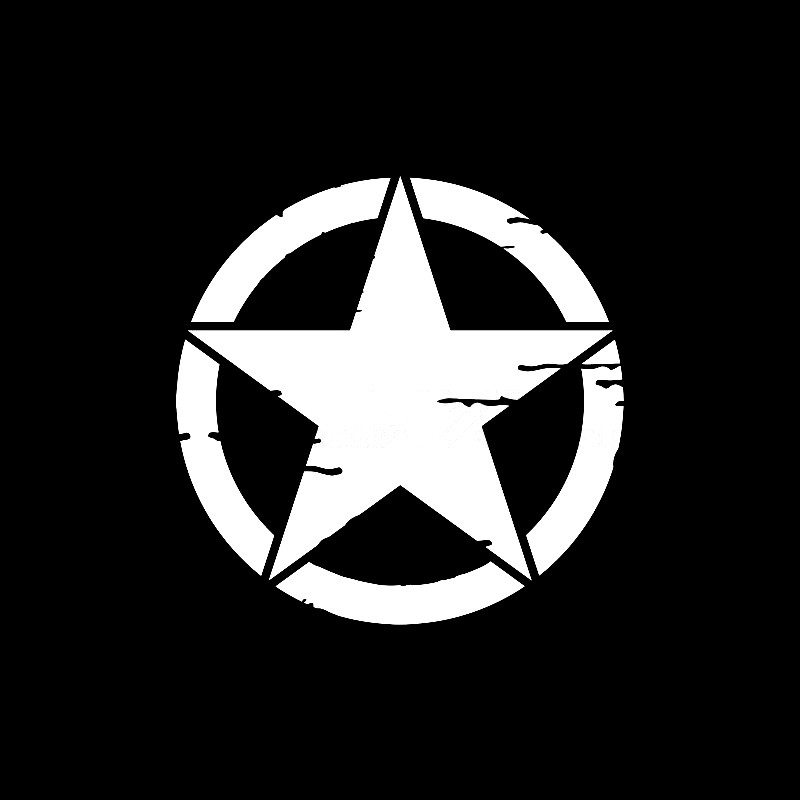 Adesivo stella US ARMY consumata XXL