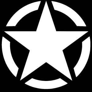 Adesivo stella US ARMY v2 XXL
