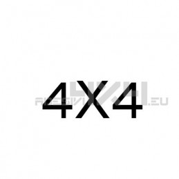 Adesivo scritta 4x4 mod.v
