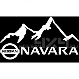 Adesivo 4x4 montagne nissan navara