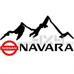 Adesivo 4x4 montagne nissan navara