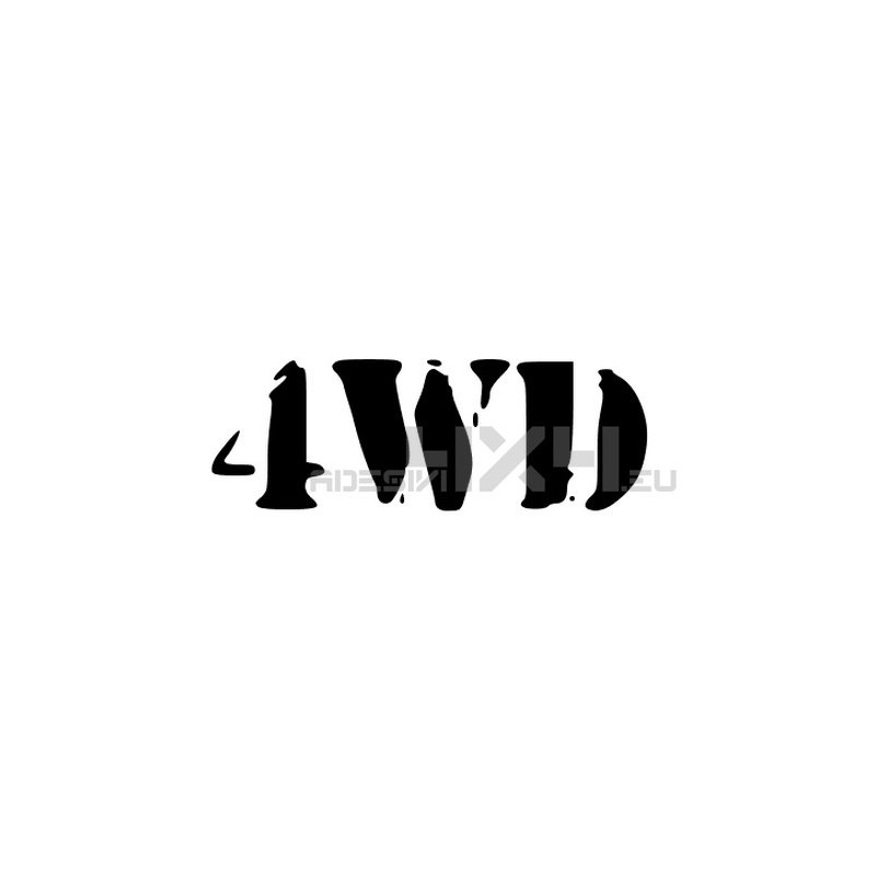 Adesivo scritta 4wd mod.c