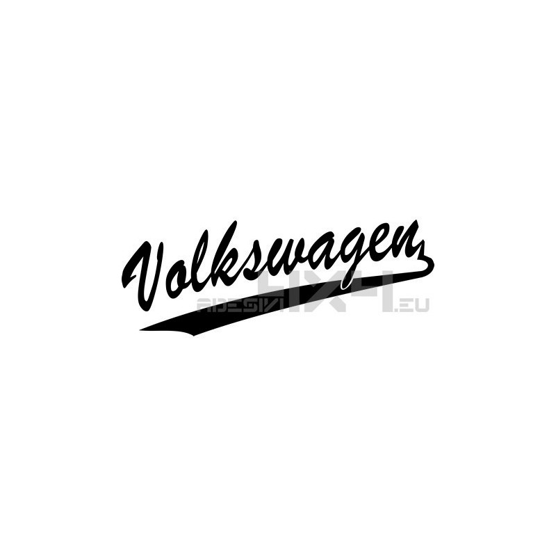 Adesivo scritta volkswagen old