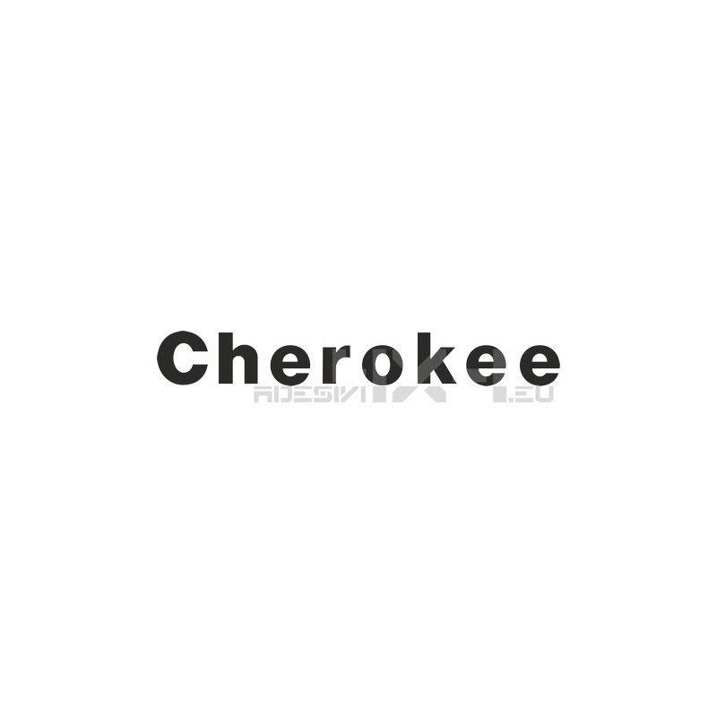 Adesivo jeep scritta cherokee